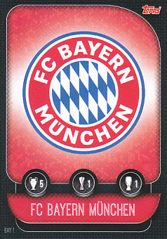 Club Badge Bayern Munchen 2019/20 Topps Match Attax CL #BAY1